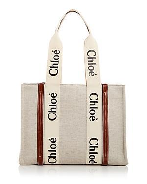 Woody Medium Tote Bag in Linen Product Image