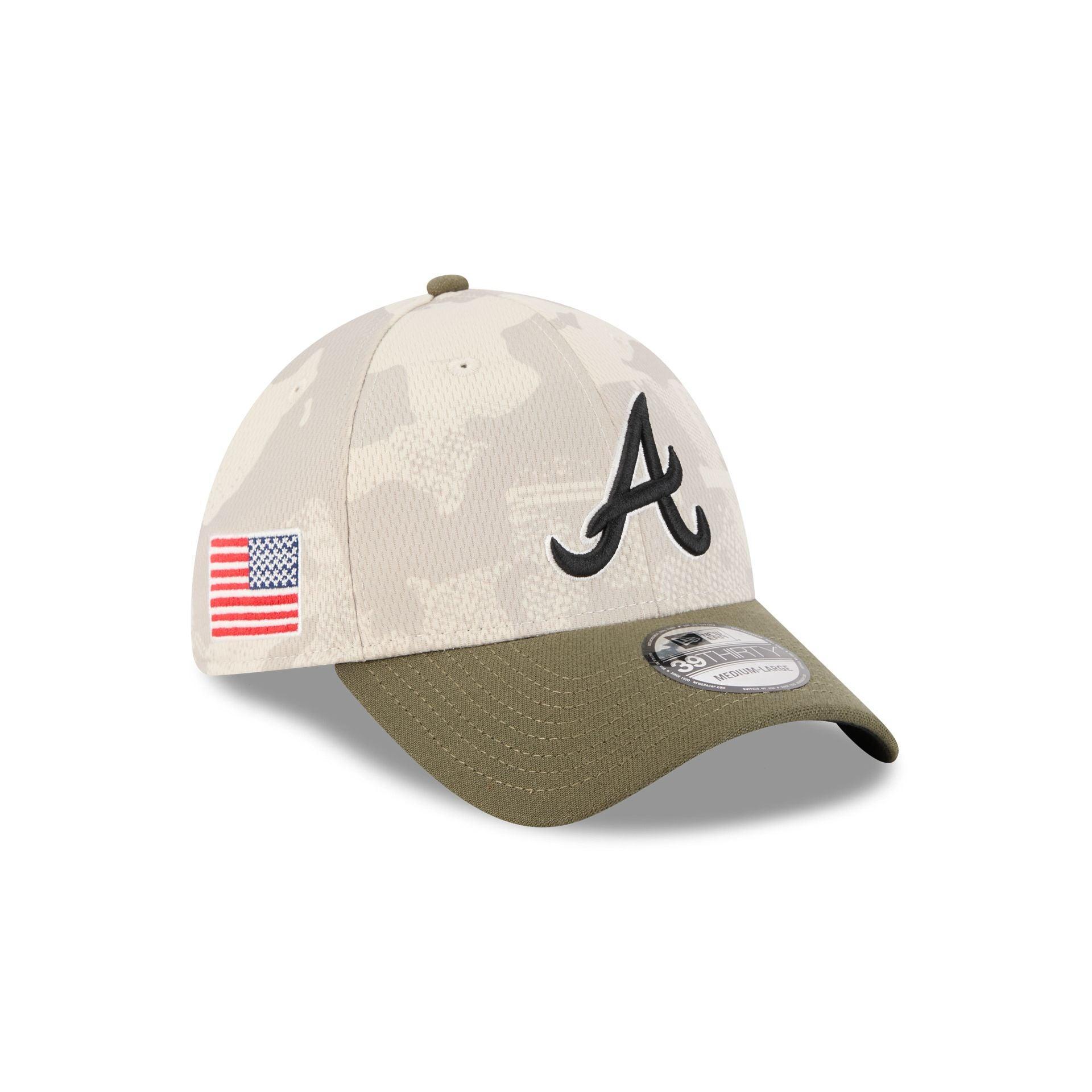 Atlanta Braves Armed Forces Day 2025 39THIRTY Stretch Fit Hat Male Product Image