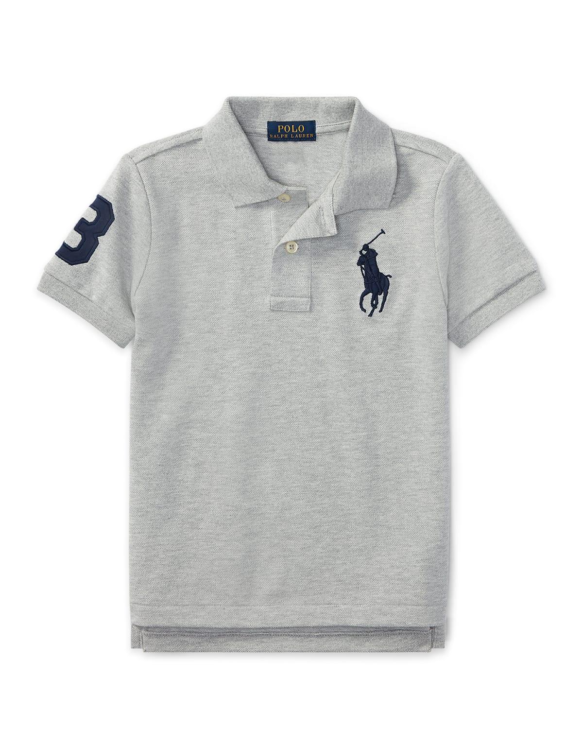 Boys Big Pony Pique Knit Polo, Size 2-7 Product Image