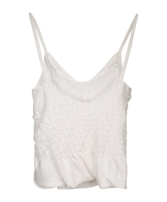 JIL SANDER Openwork-detail Tank Top In White Product Image