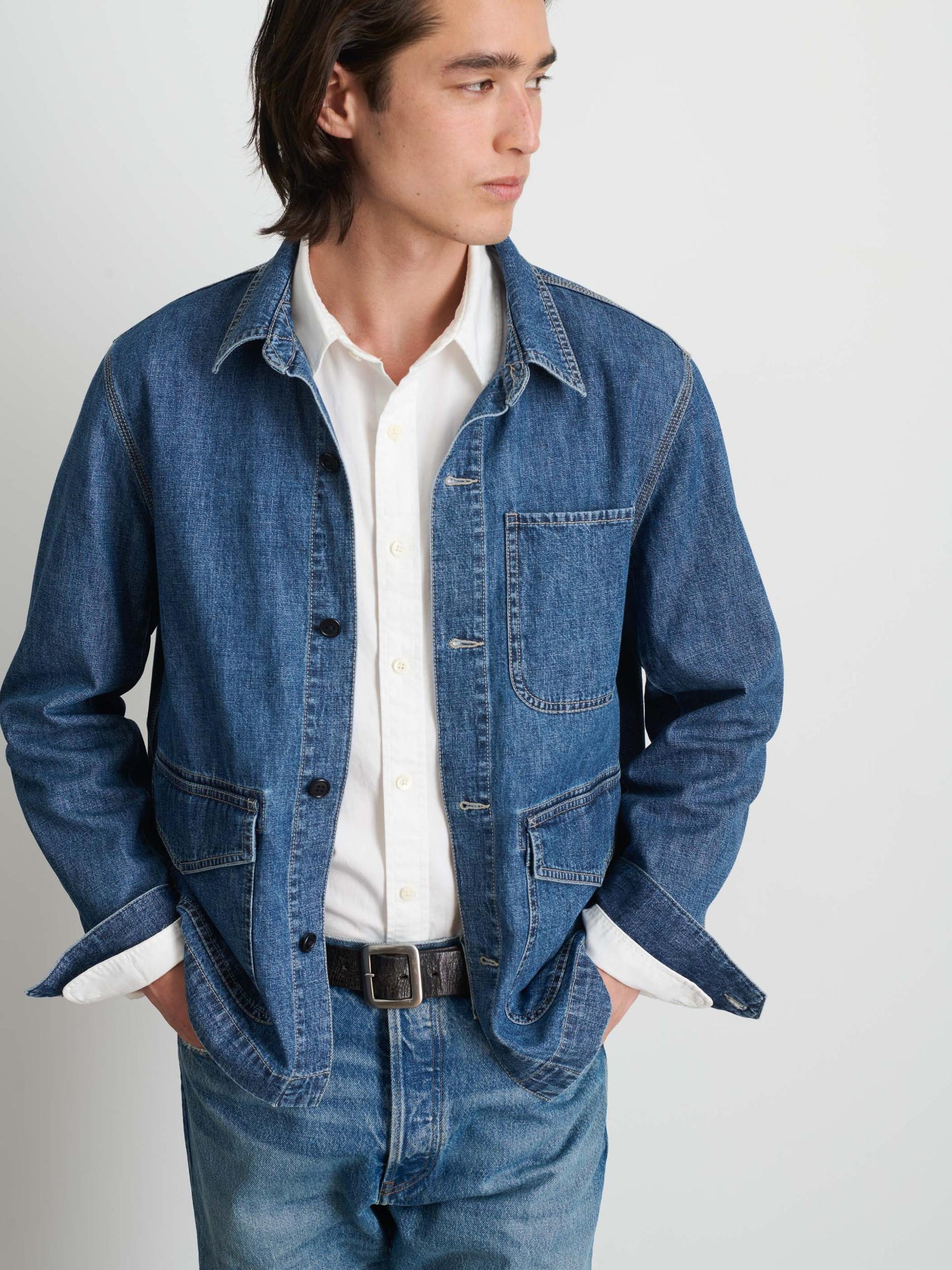 Shirt Jacket In Lightweight Denim Product Image