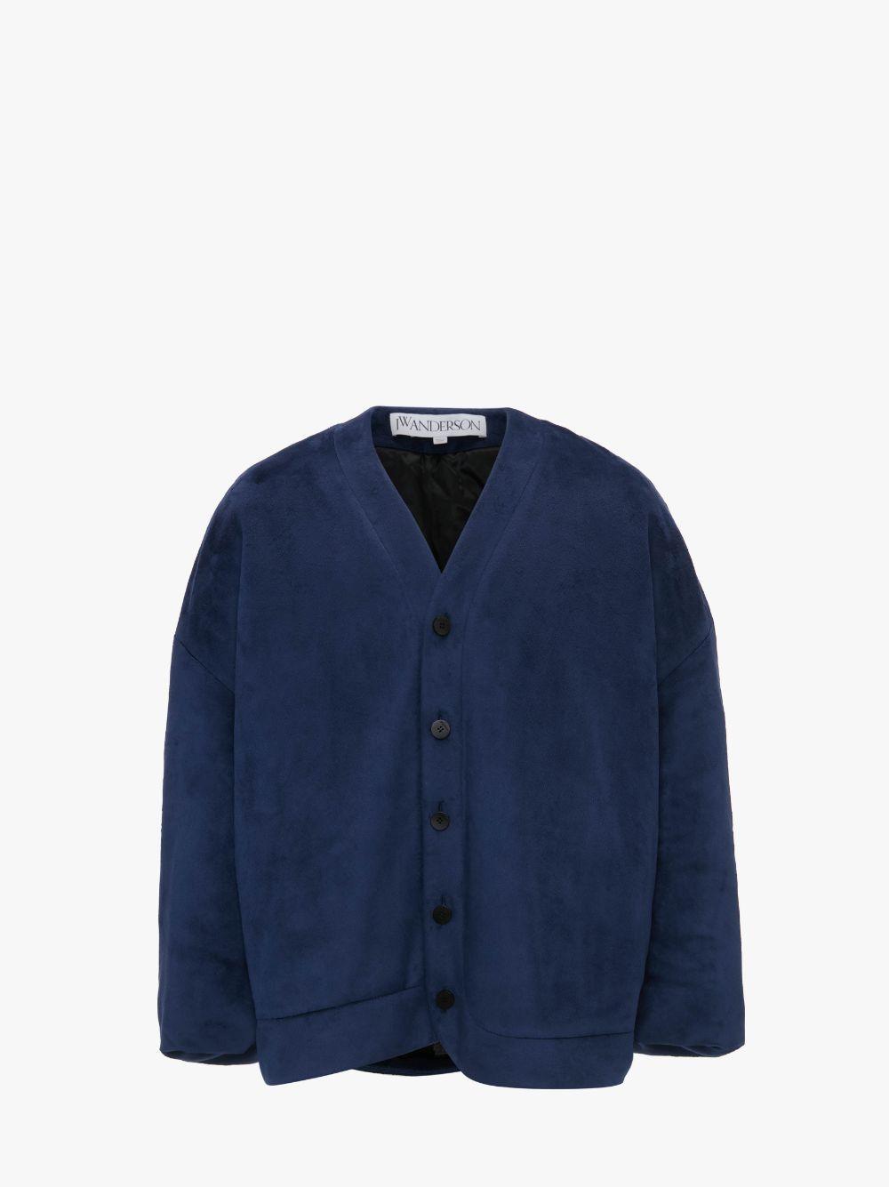 OVERSIZED V-NECK CARDIGAN in blue | JW Anderson US  Product Image