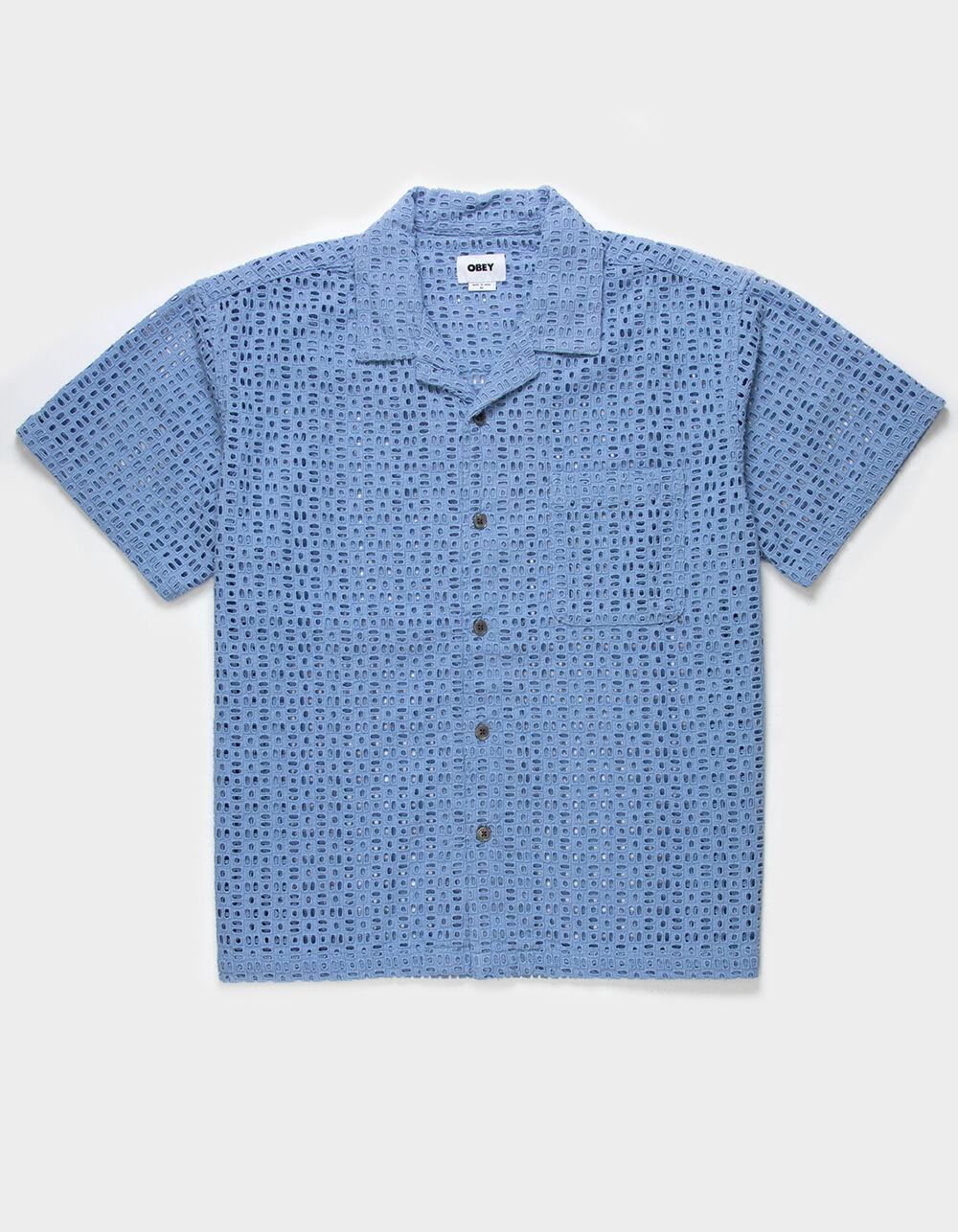 OBEY Vida Eyelet Mens Button Up Shirt Product Image