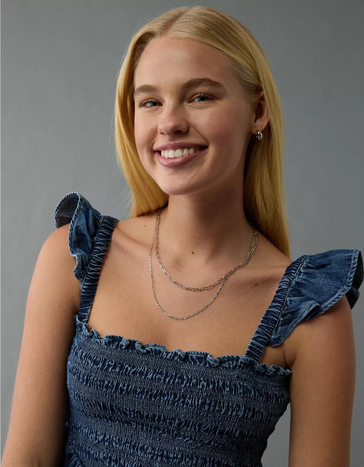 AE Bella Smocked Crop Top Product Image