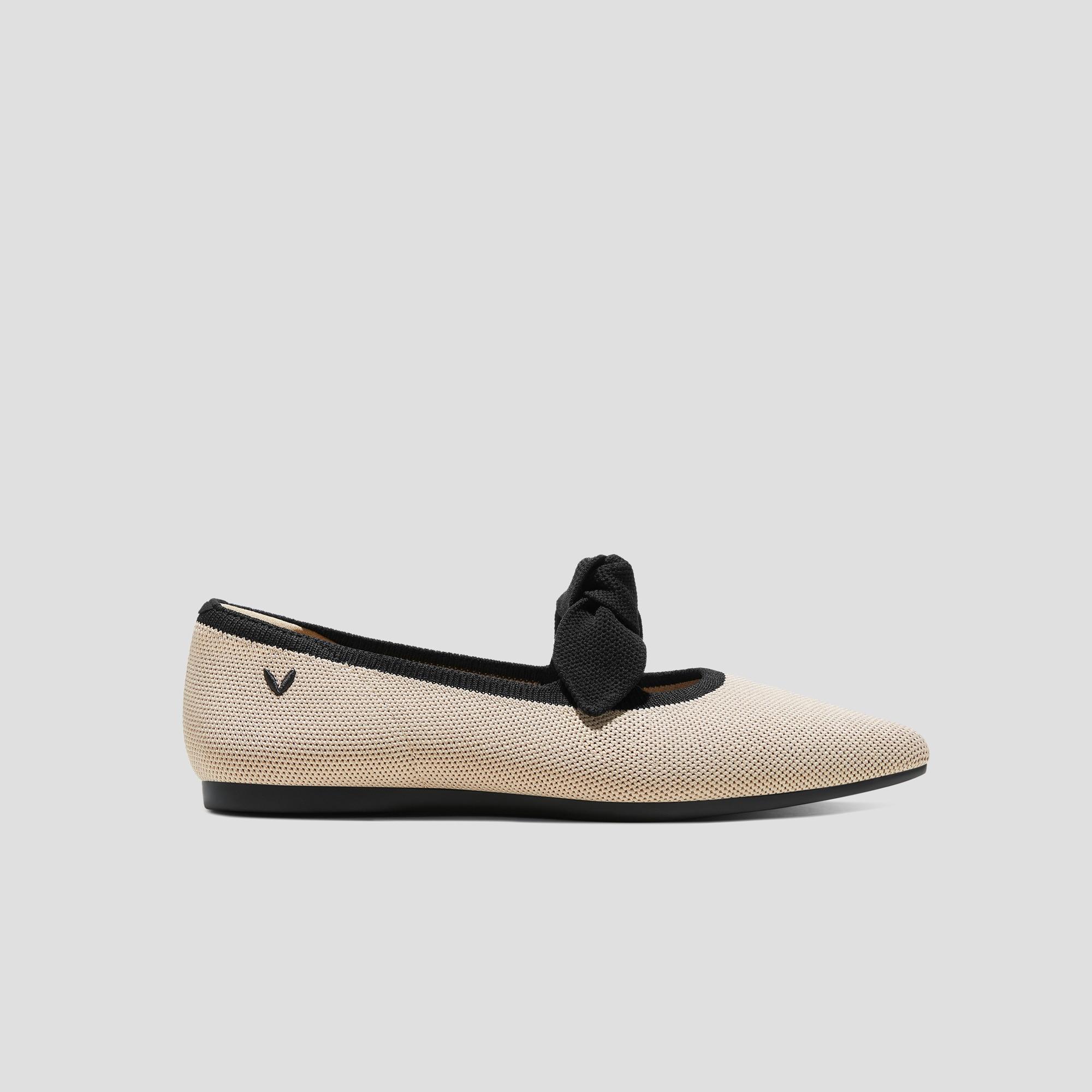 Pointed-Toe Bow Flats (Addriane) Product Image