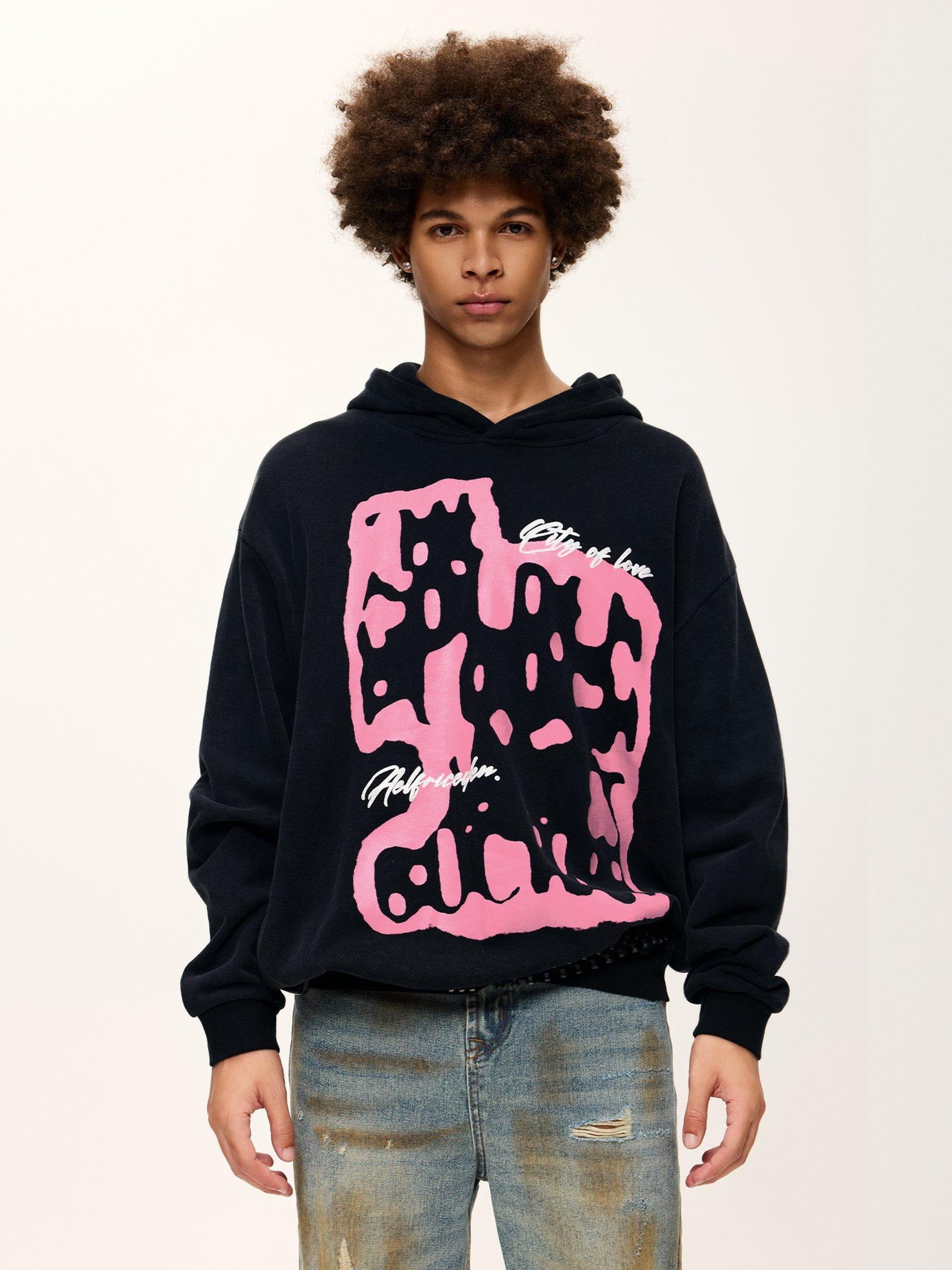Aelfric Eden Oversized Abstraction Graphic Hoodie Product Image