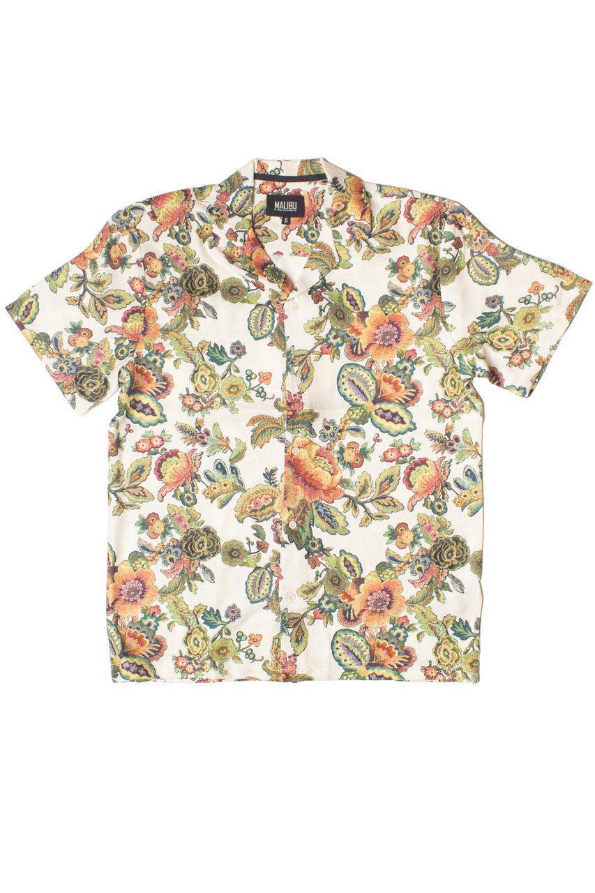 Tapestry Style Floral Button Up Shirt Product Image