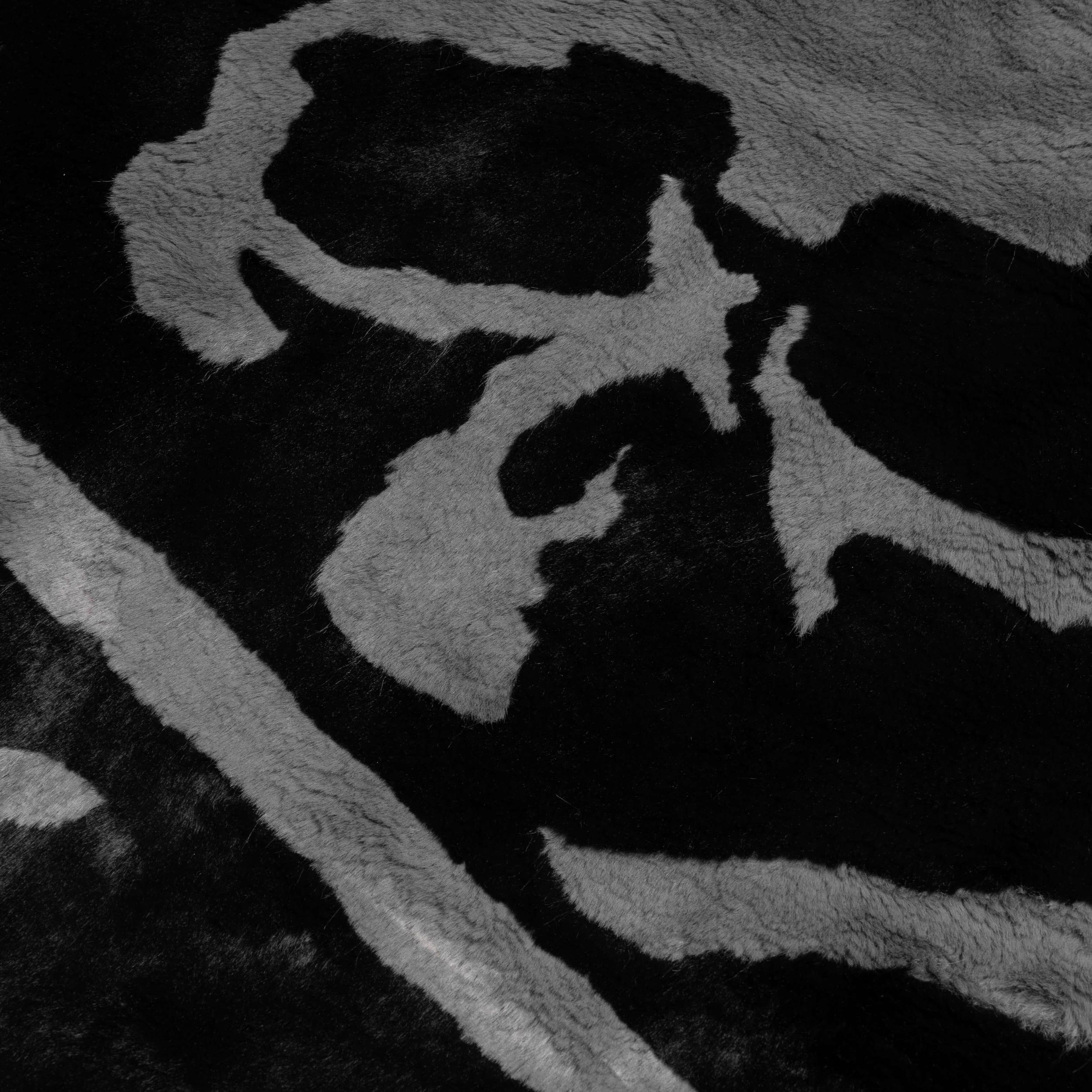 Acrylic Woven Full Zip Jacket - Black Male Product Image