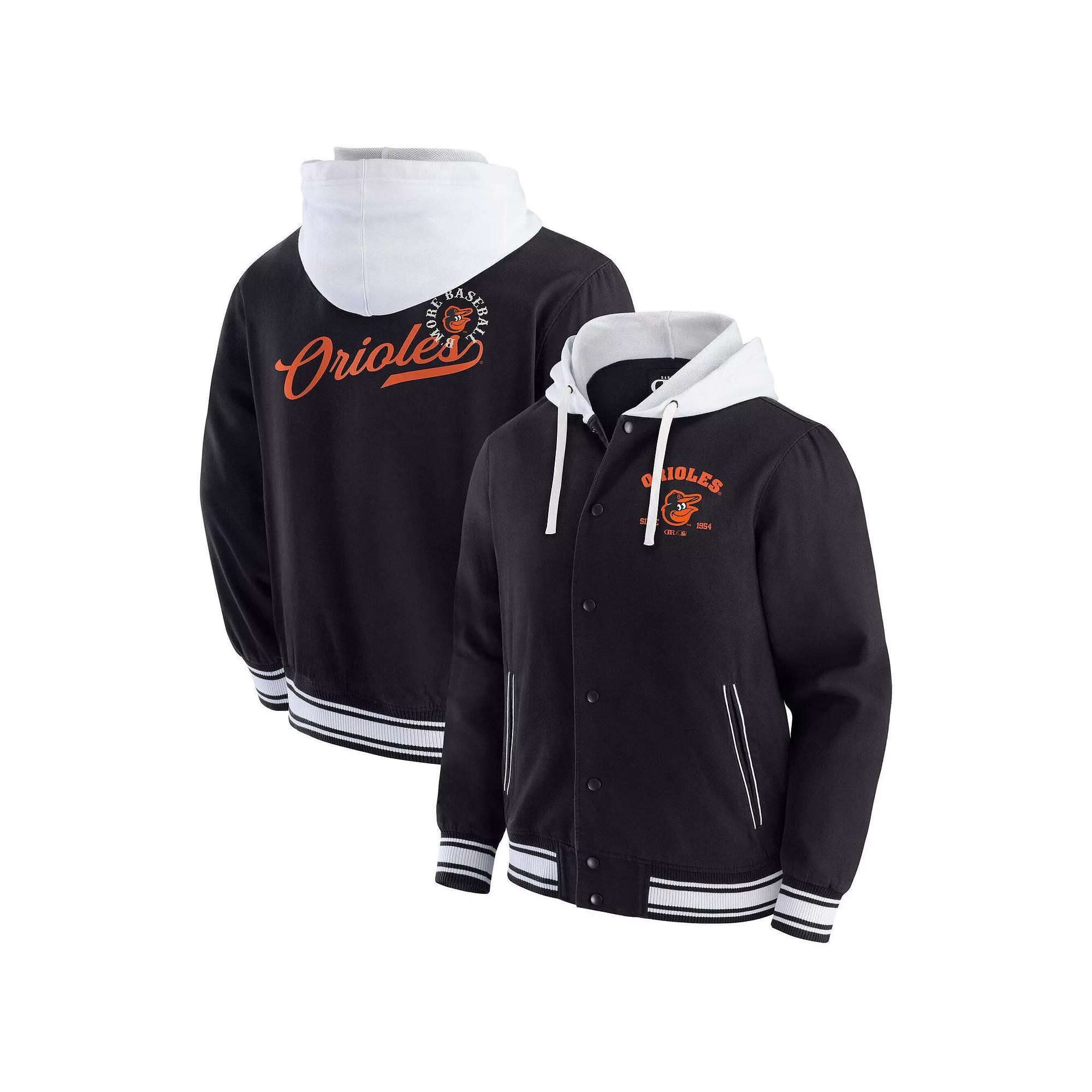 Men's Darius Rucker Collection by Fanatics Black Baltimore Orioles Full-Snap Hooded Jacket,  Product Image