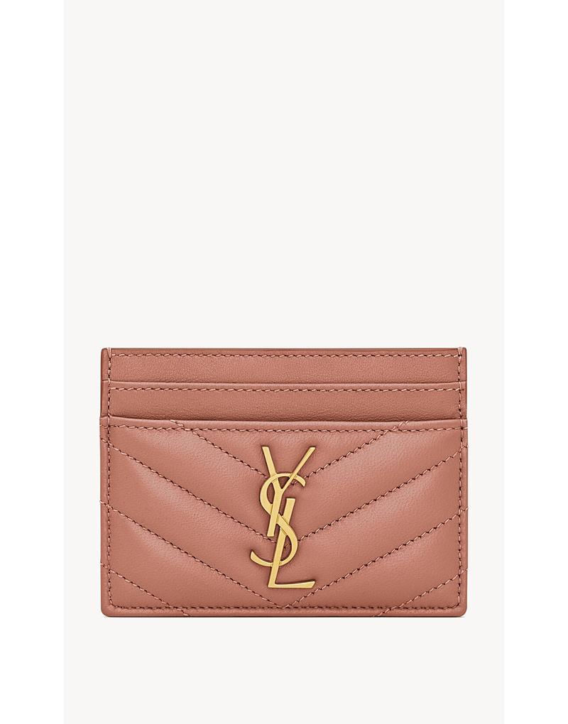 Womens Cassandre Matelasse Card Case in Grain De Poudre Embossed Leather Product Image