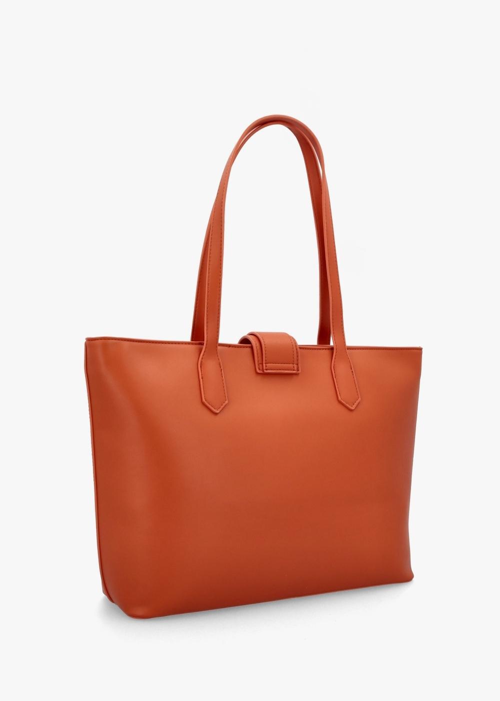 VALENTINO GARAVANI Dejavu Relove Recycle Arancio Shopper Bag In Ore Product Image