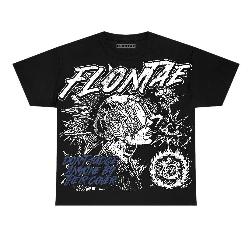 Navy 4s Flontae T-Shirt Don't Judge Graphic Product Image