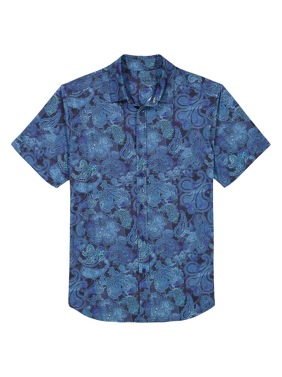 Mens Cusco Paisley Button-Front Shirt Product Image