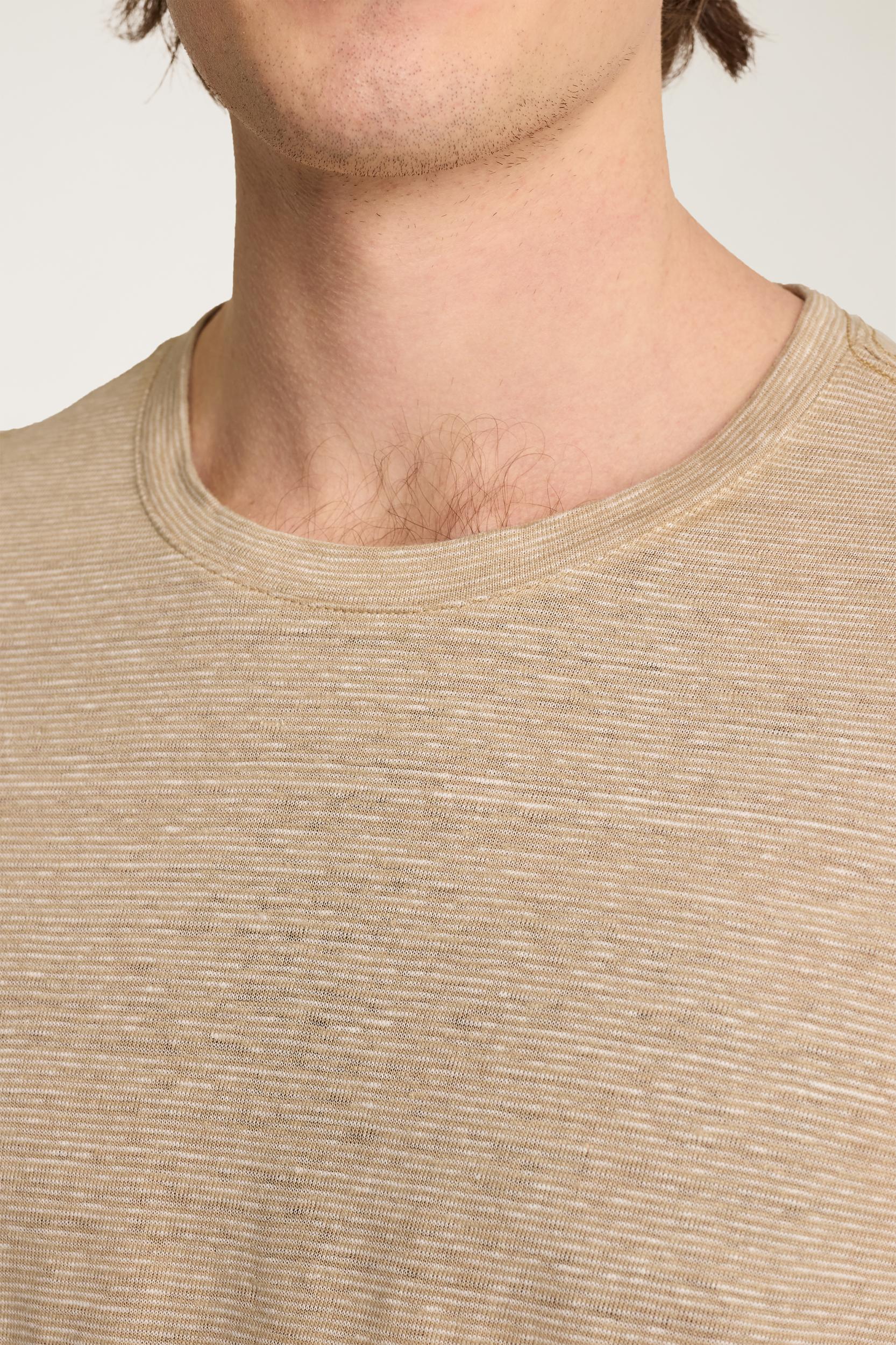 Linen Crew Neck Tee Product Image