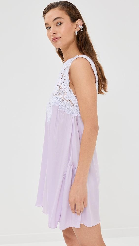 Kika Vargas Sarah Dress Lilac Viscose | Shopbop Product Image