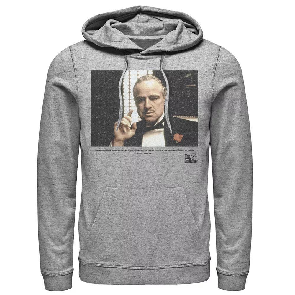 Men's The Godfather The Don Hoodie, Size: Medium, Athletic Grey Product Image