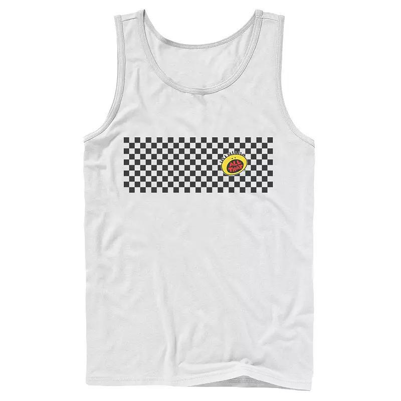 Men's Nickelodeon All That Left Chest Logo Paneled Checkers Graphic Tank Top,  Product Image