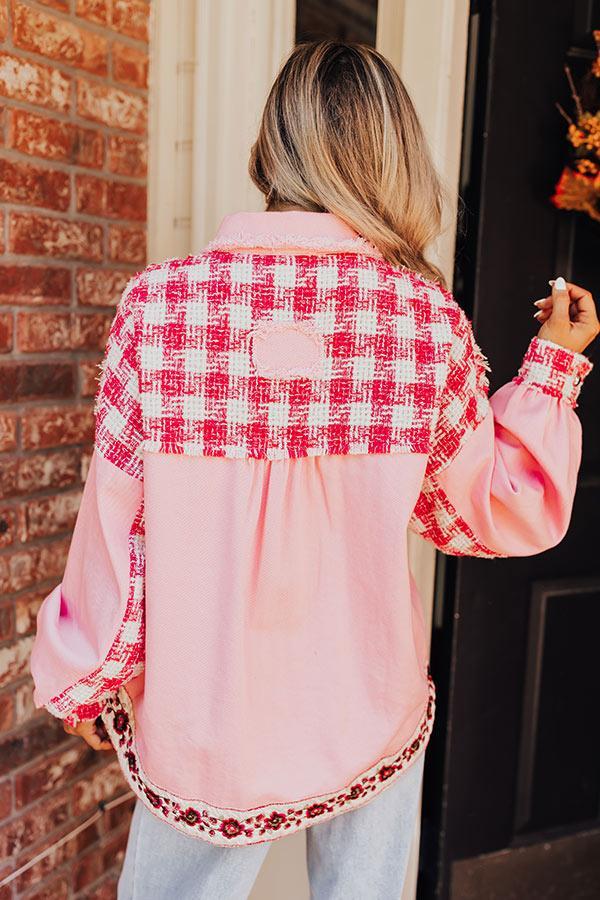 Sweet Perspective Color Block Tweed Jacket Product Image