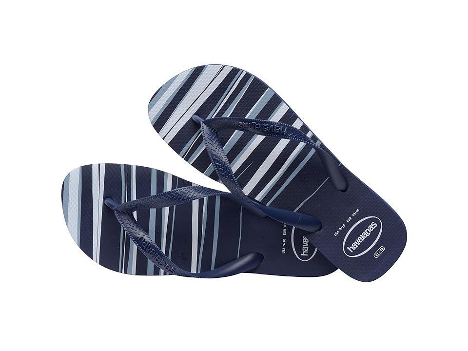 Havaianas Top Basic Flip Flop Sandal Navy/White) Men's Sandals Product Image