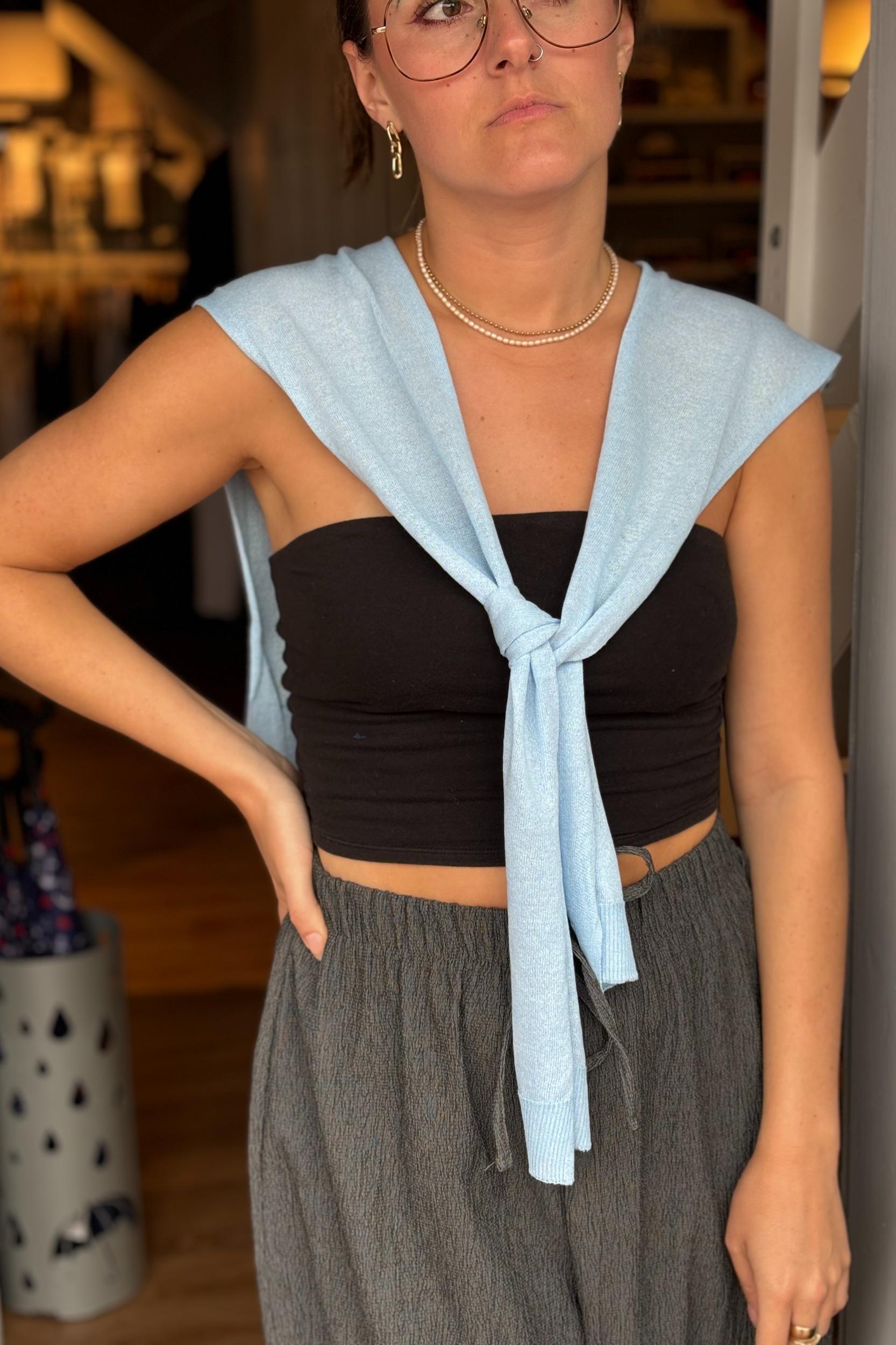 Solid Color Outer Shawl Product Image