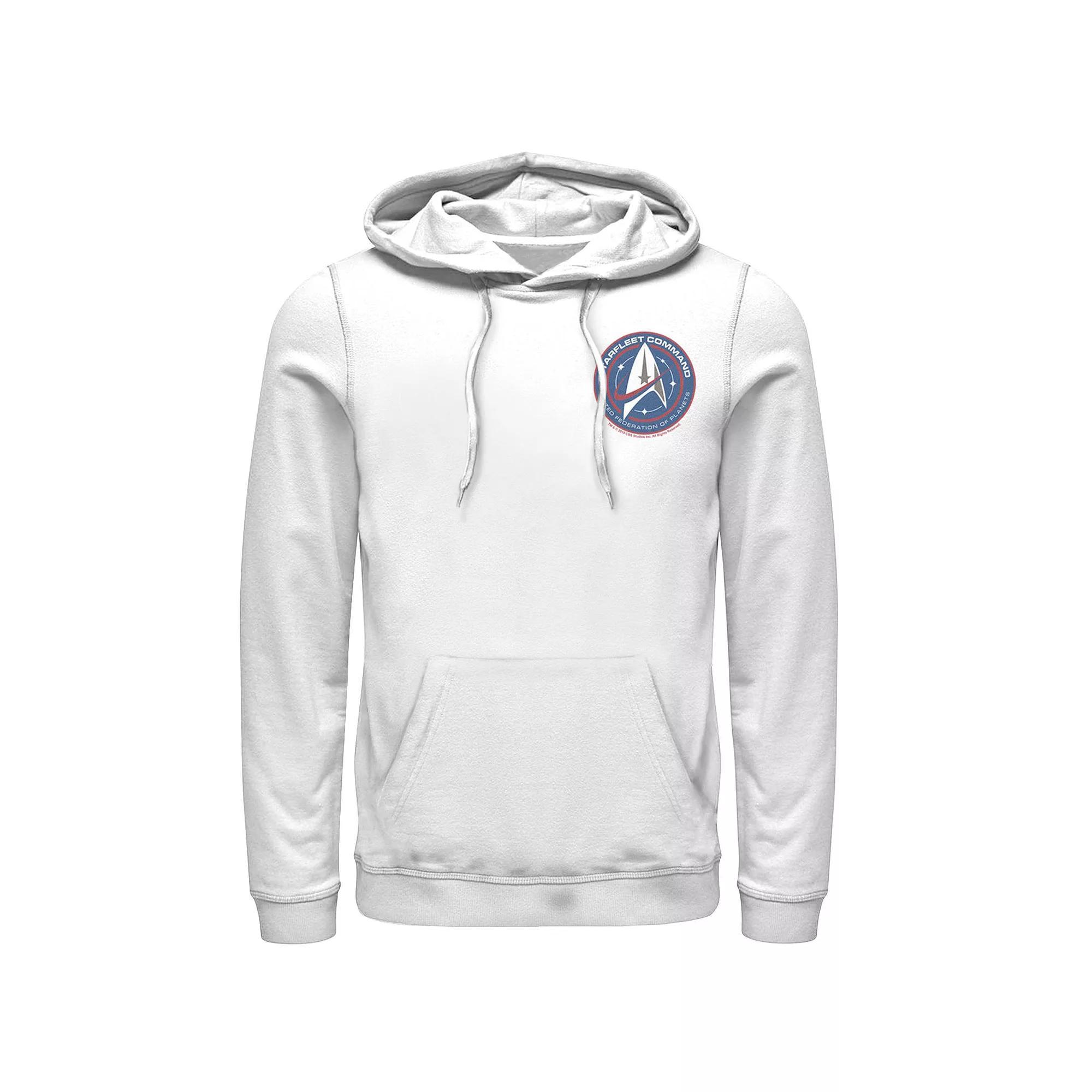 Men's Star Trek Discovery Federation of Planets Hoodie, Size: Small, White Product Image