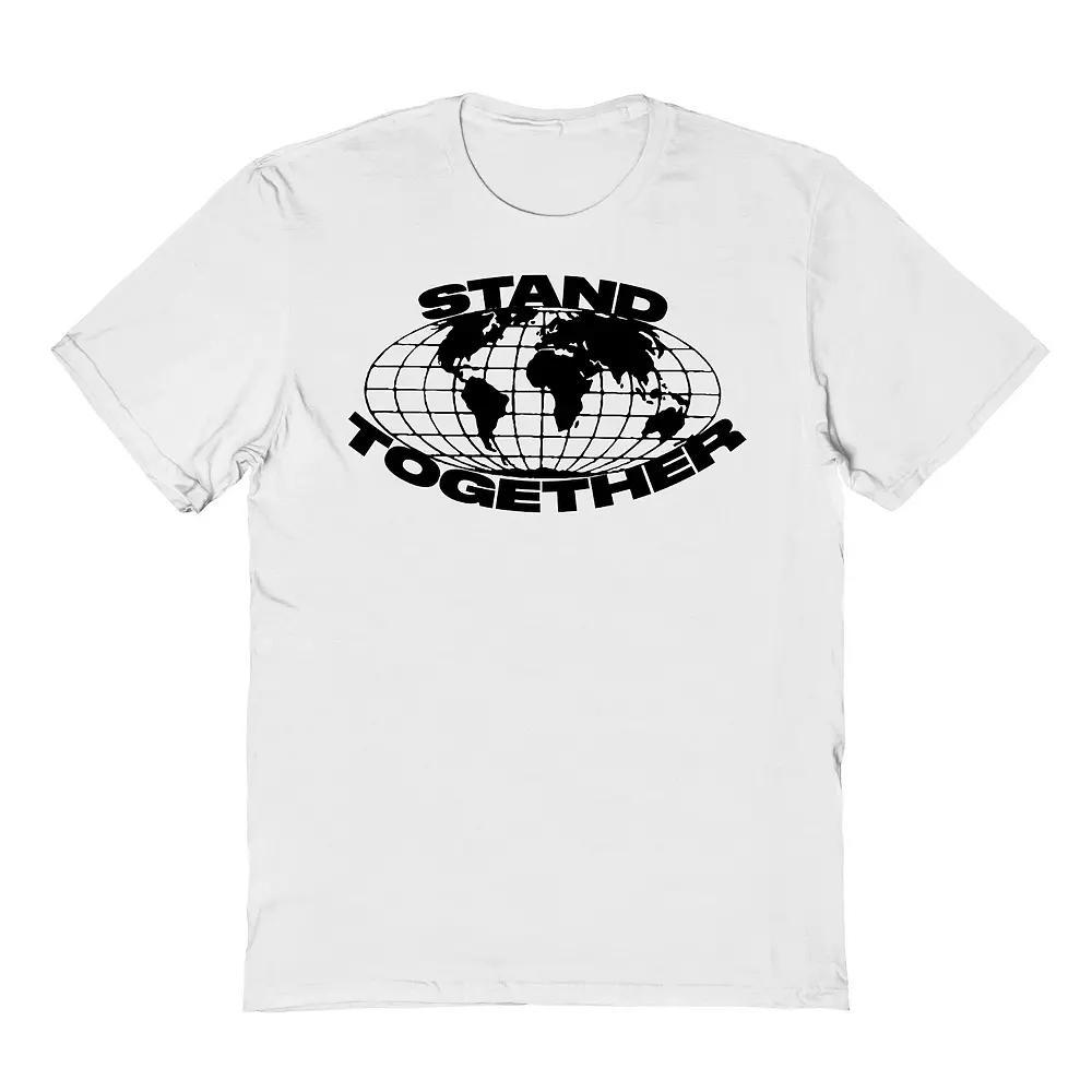 Men's Stand Together Graphic Tee, Size: Large, White Product Image