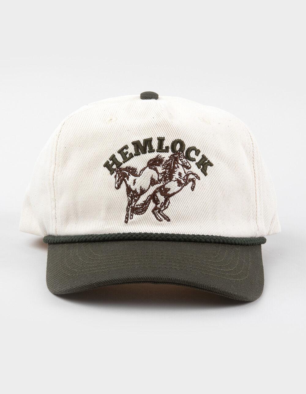 HEMLOCK HAT CO. Buckin Snapback Hat - OLIVE COMBO Product Image