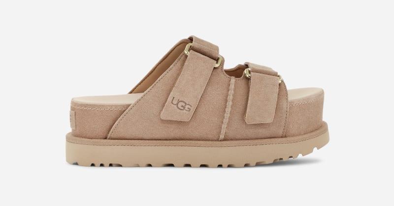 UGG Womens Goldenstar Hi Slide Suede Sandals Product Image