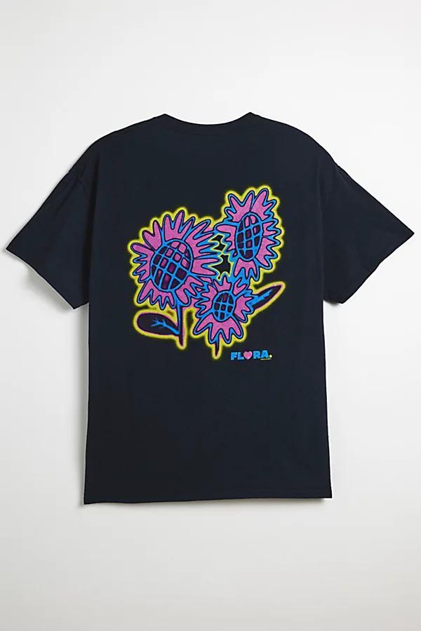 Flora Cotton Graphic Tee Mens at Urban Outfitters Product Image