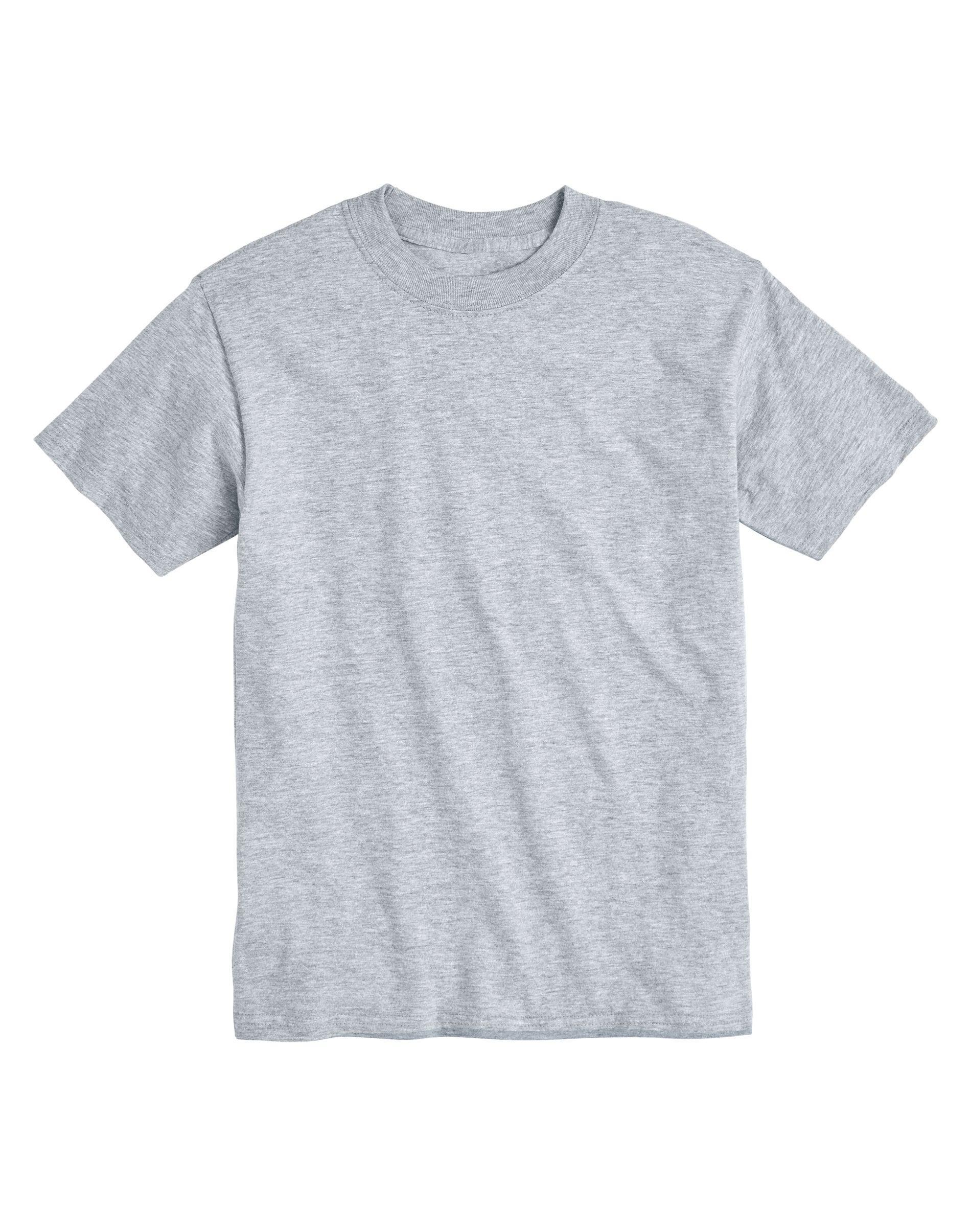 Men's Hanes® Beefy-T 2-Pack T-Shirt, Size: Large, Grey Heather Product Image