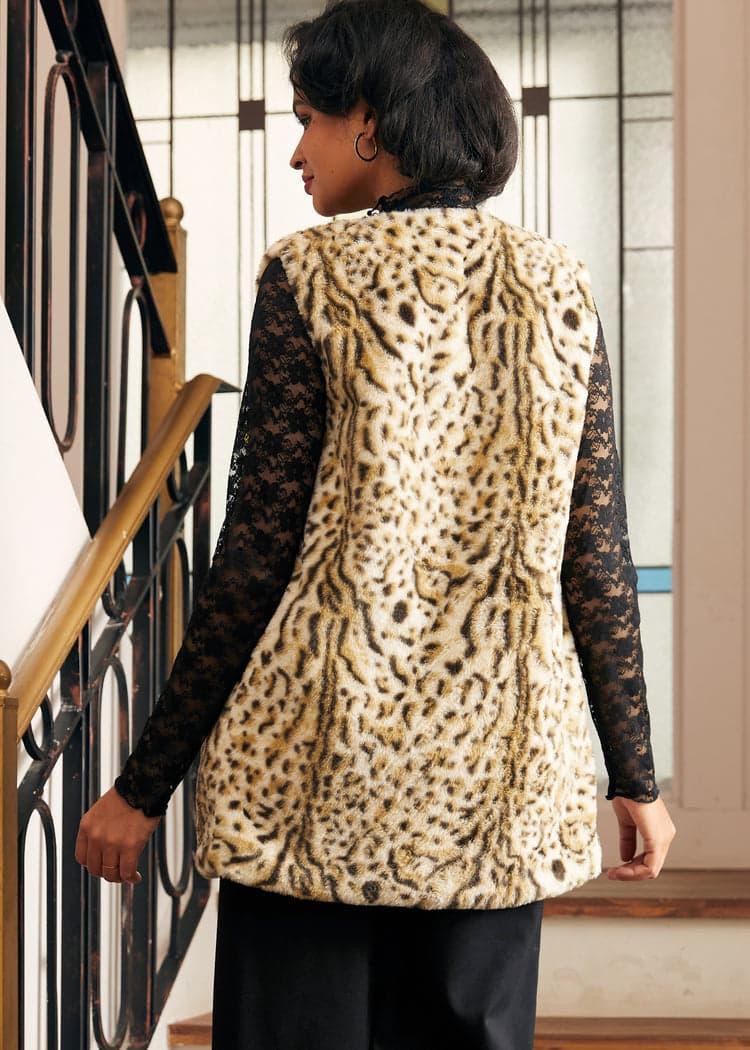 Best of Both Worlds Bow Front Fur Vest Product Image