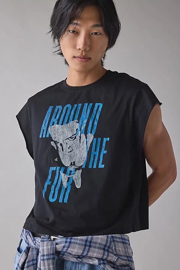 Backstage Graphic Cropped Muscle Tee Mens at Urban Outfitters Product Image
