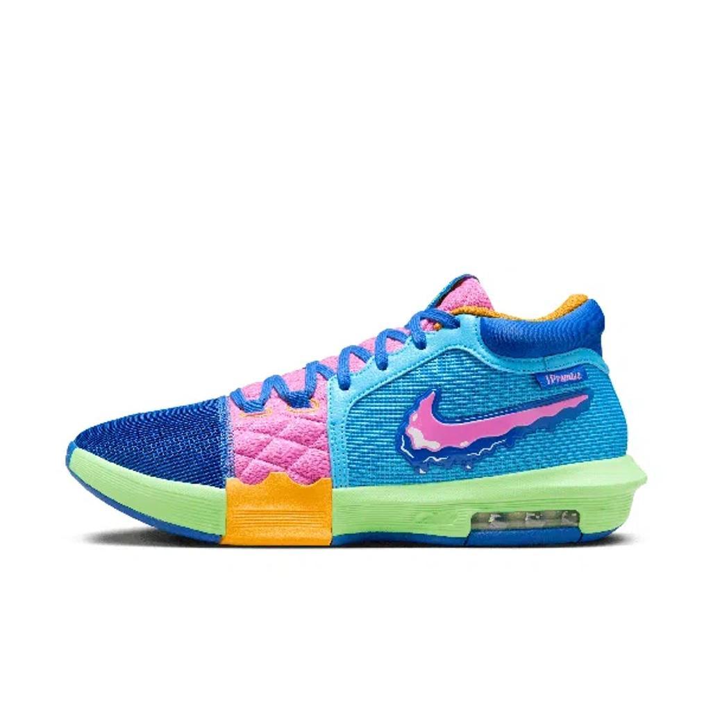 NIKE Men's Lebron Witness 8 "i Promise School" Basketball Shoes In Multi-color/baltic Blue/playful Pink/multi-color Product Image