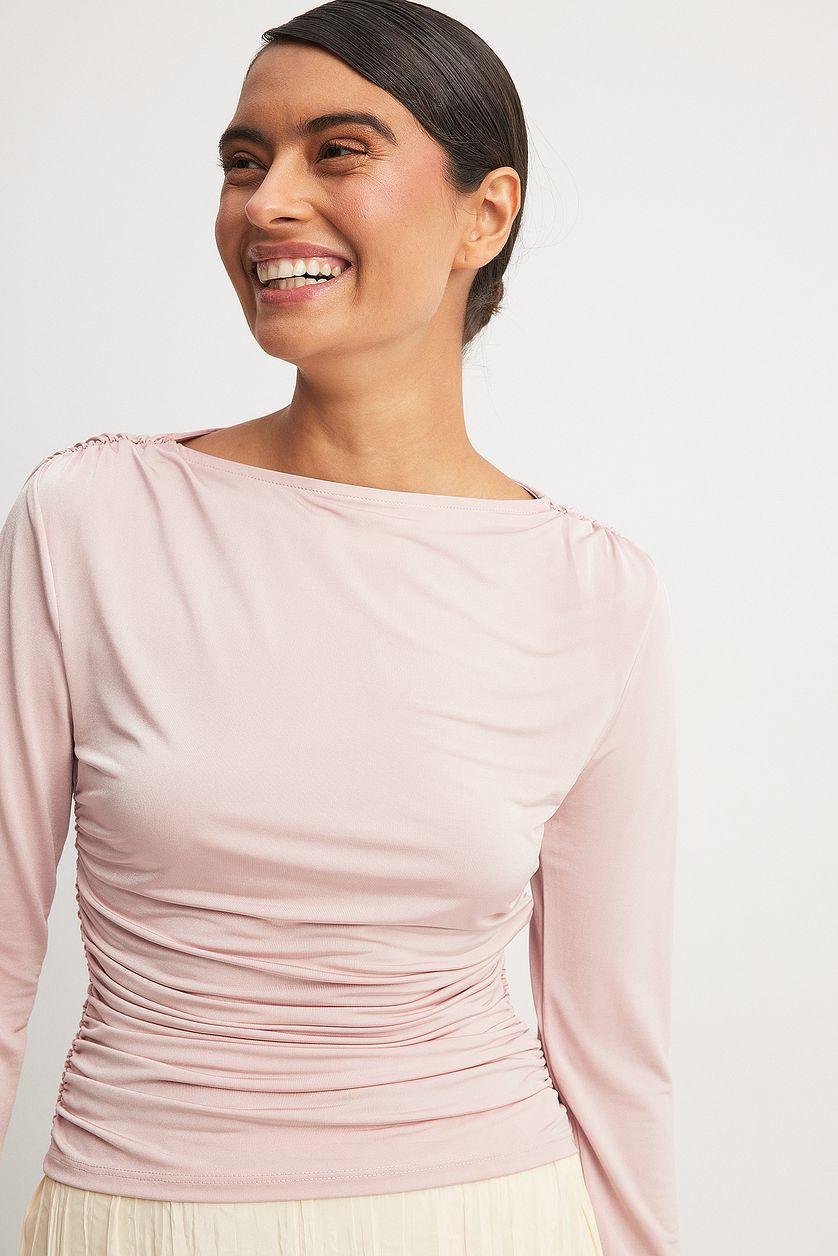 Shiny Drapy Top Product Image