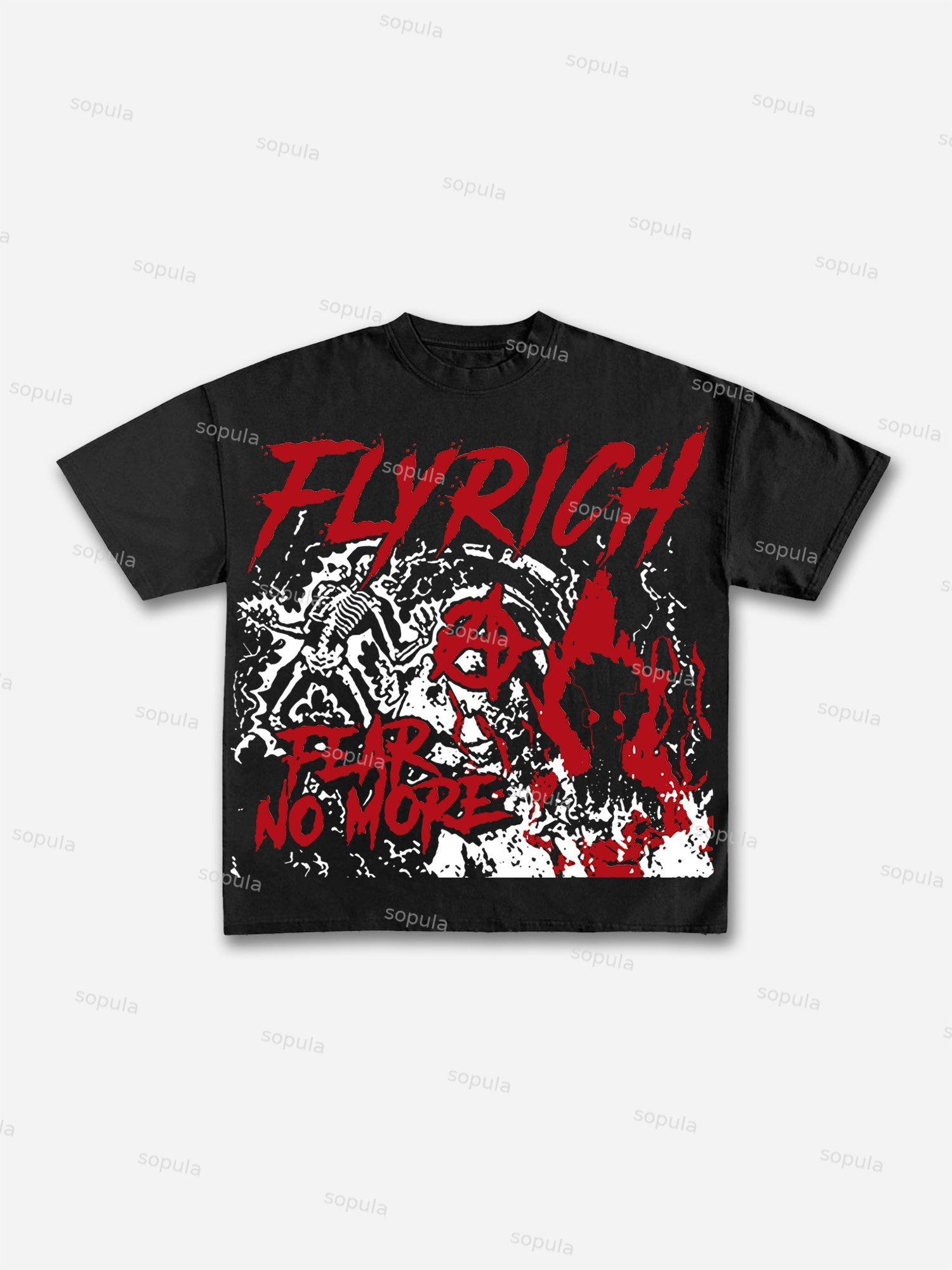 Unisex Fly Rich Graphic T-Shirt Product Image