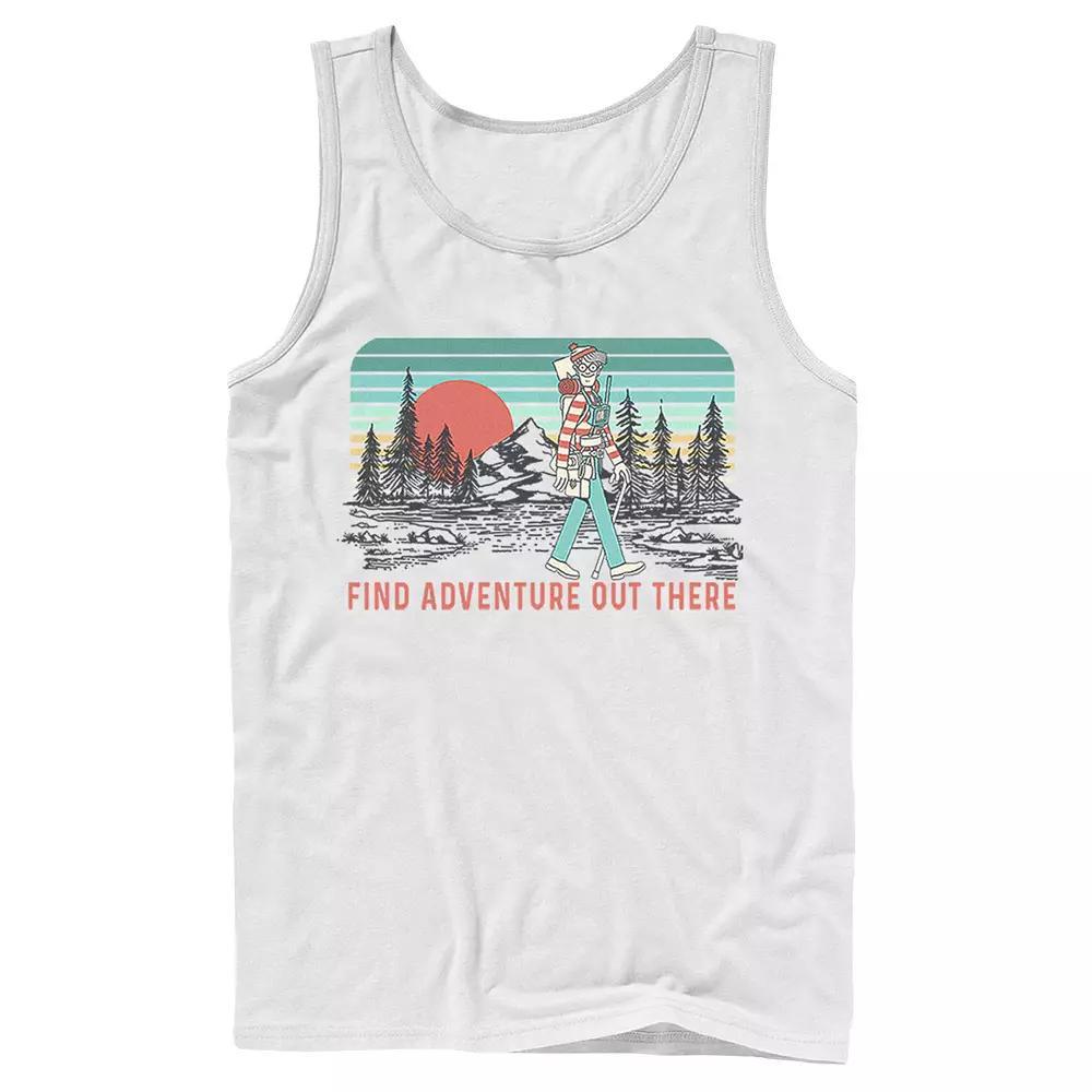 Men's Where's Waldo Find Adventure Out There Tank Top,  Product Image