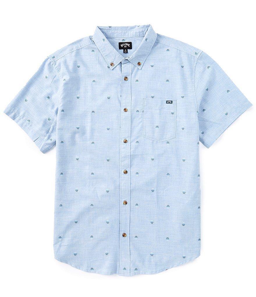 Billabong Short Sleeve All Day Ombre Dotted Jacquard Shirt Product Image