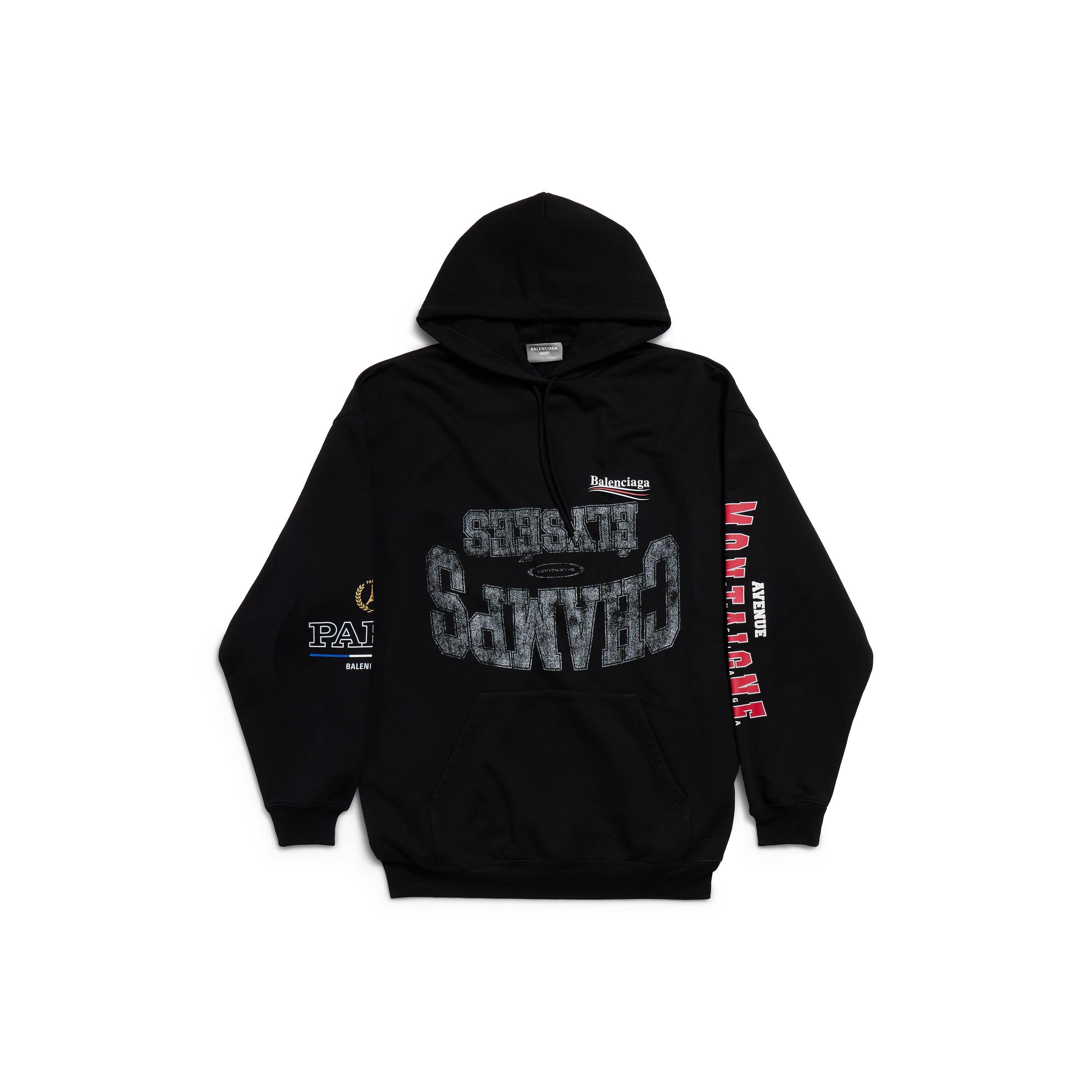 Overlayer Political Campaign Hoodie Medium Fit in Black/white Product Image