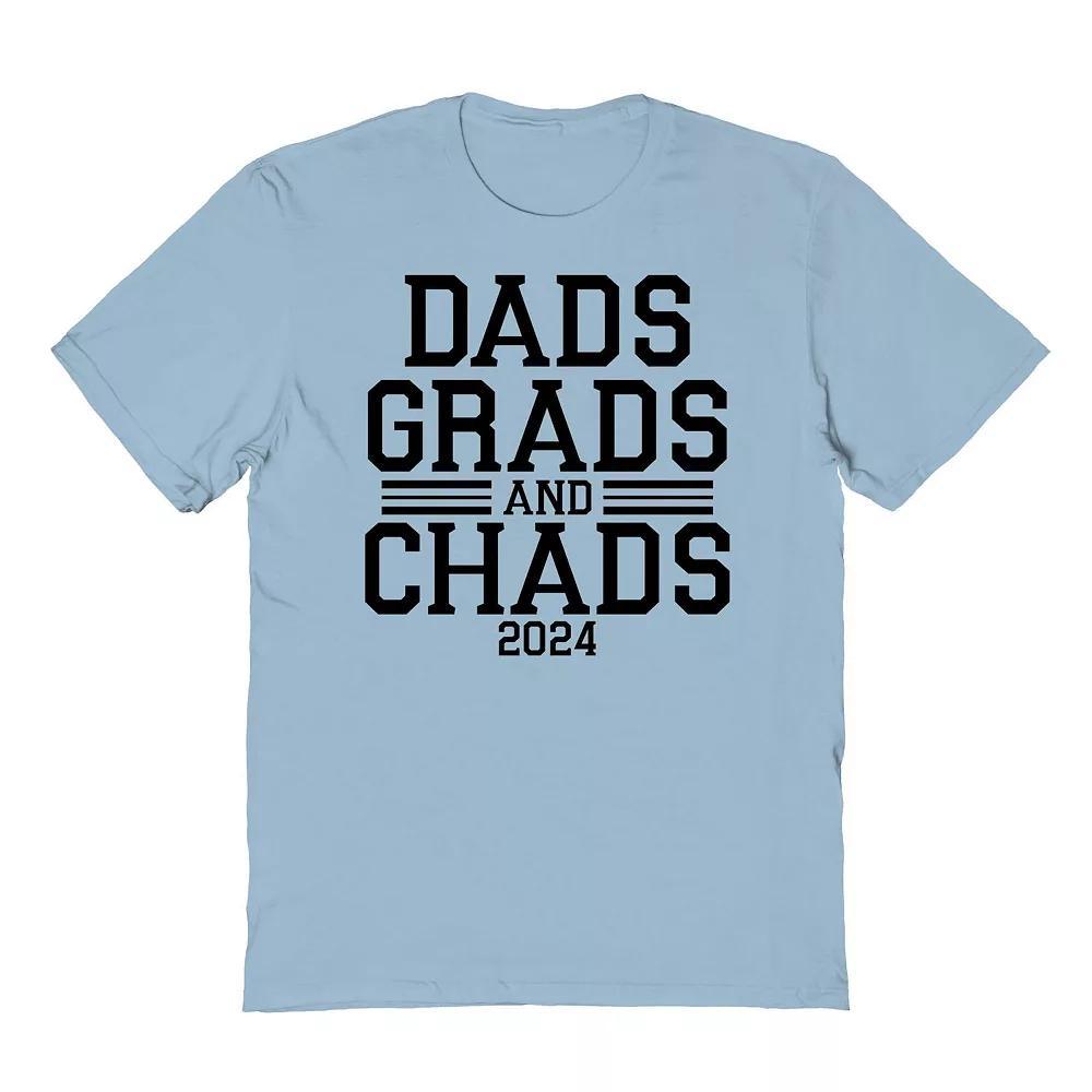 Men's COLAB89 by Threadless Dads Grad And Chads 2024 Graduate Graphic Tee, Size: XL, Ice Gray Product Image