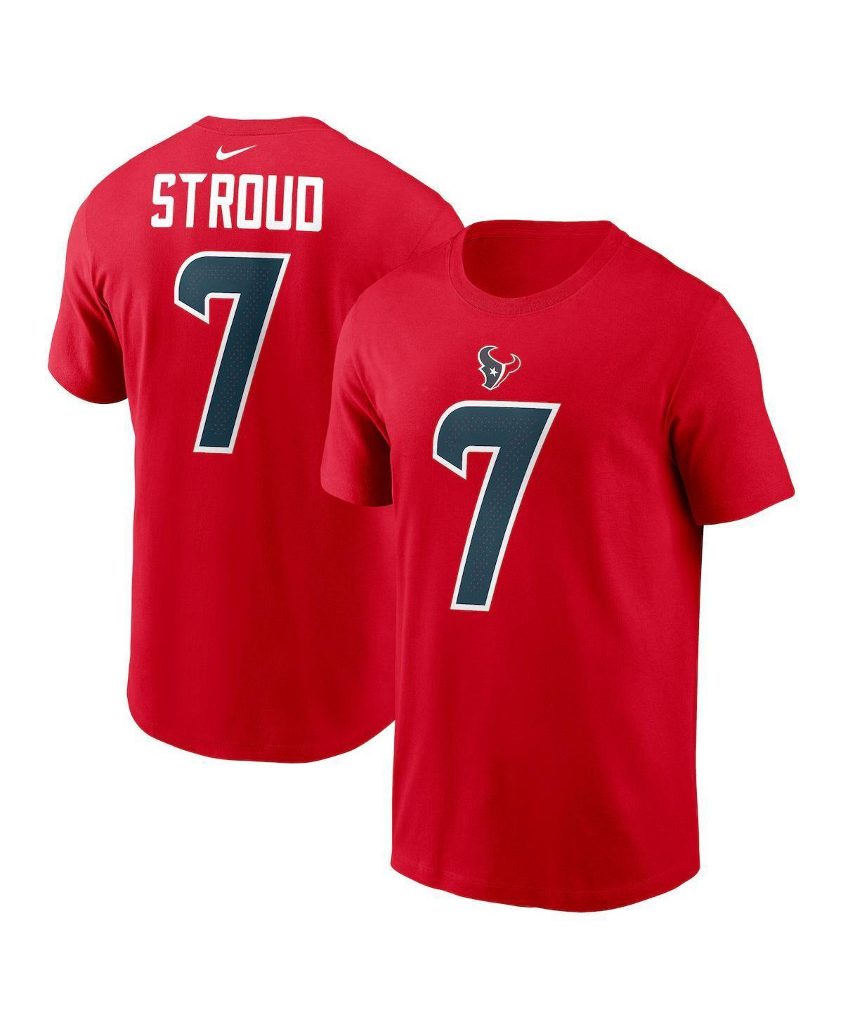 Men's Nike C.J. Stroud Red Houston Texans Player Name & Number T-Shirt, Size: 2XL Product Image