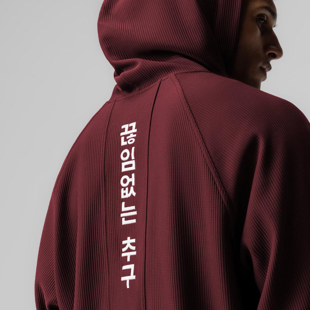 1019. Deltapeak® Oversized Hoodie - Crimson Product Image