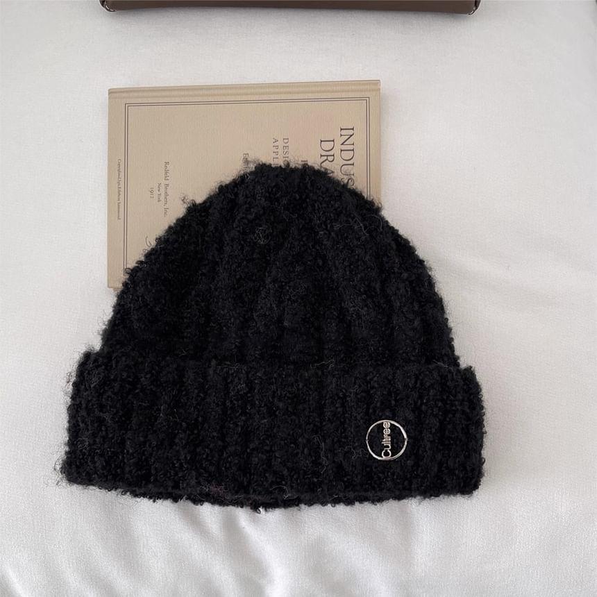 Metal Disc Knit Beanie Product Image