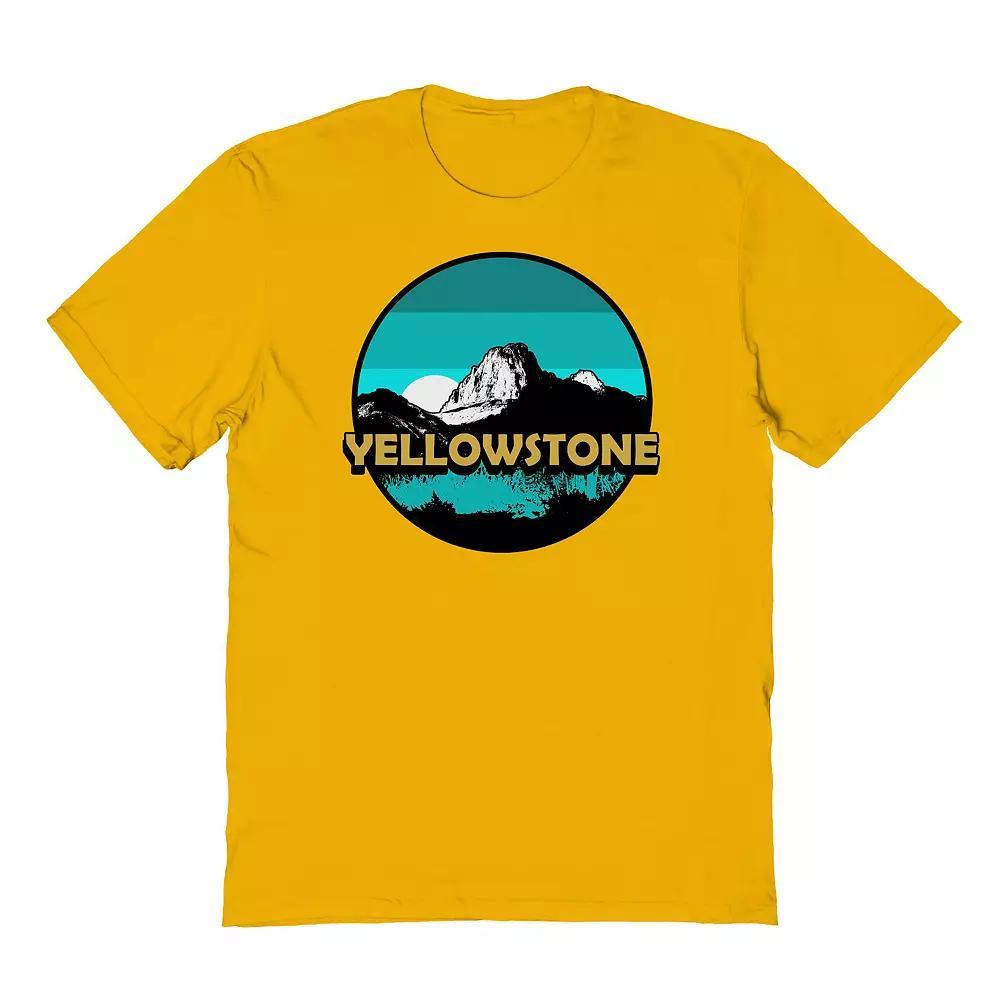 Men's Country Parks Yellowstone Wyoming Graphic Tee, Size: XL, Gold Product Image