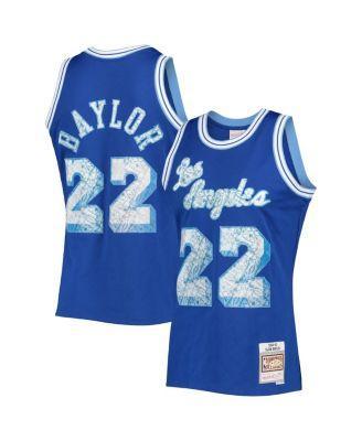 Mens Mitchell & Ness Elgin Baylor Royal Los Angeles Lakers 1960-61 Hardwood Classics 75th Anniversary Diamond Swingman Jersey Product Image