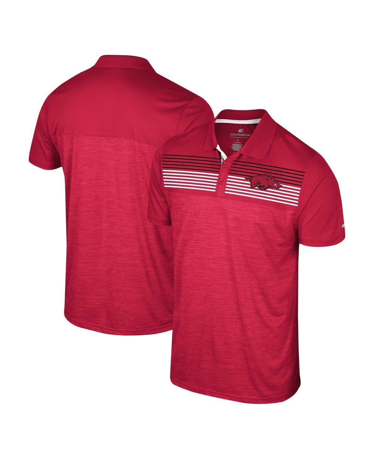 Mens Colosseum Cardinal Arkansas Razorbacks Langmore Polo Product Image