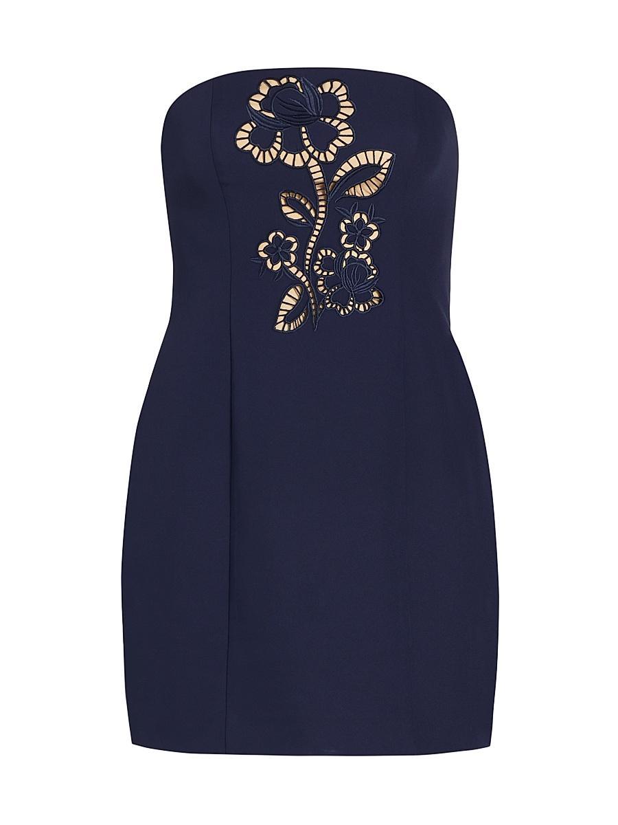 Womens Angel Carnation Strapless Floral Minidress Product Image