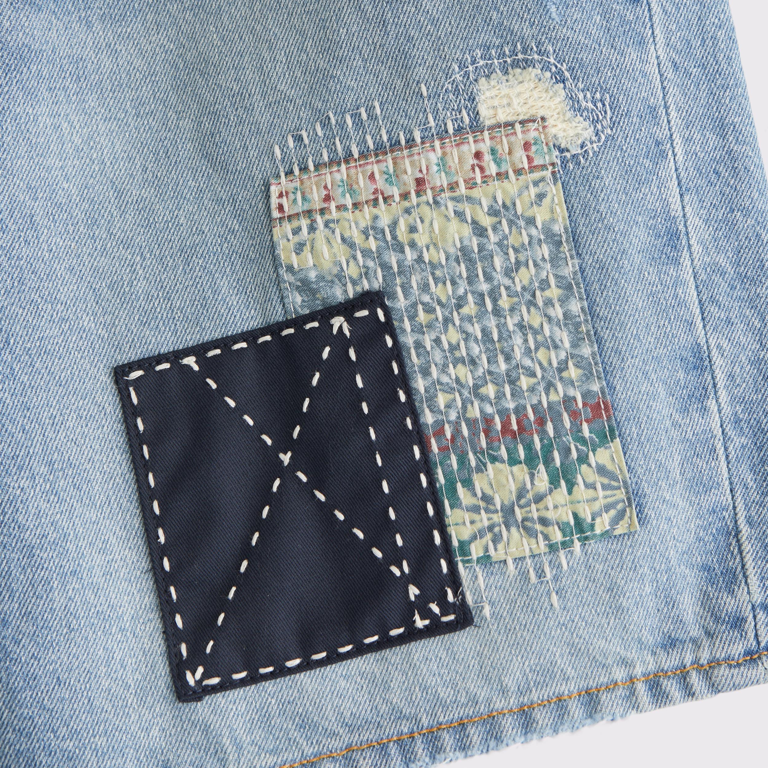 Loose Denim Short Product Image