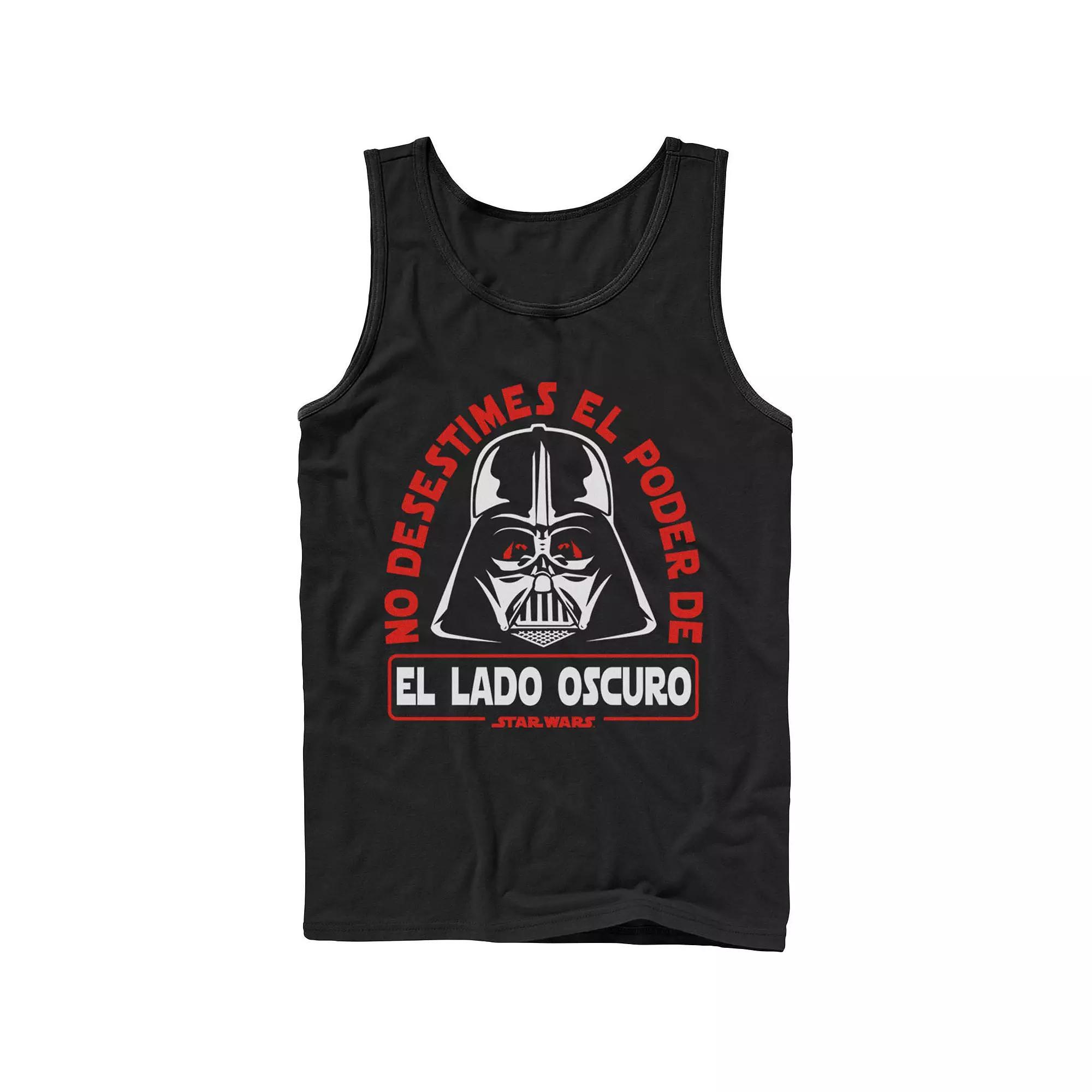 Men's Star Wars No Desestimes El Poder Poder De El Lad Oscuro Tank Top,  Product Image