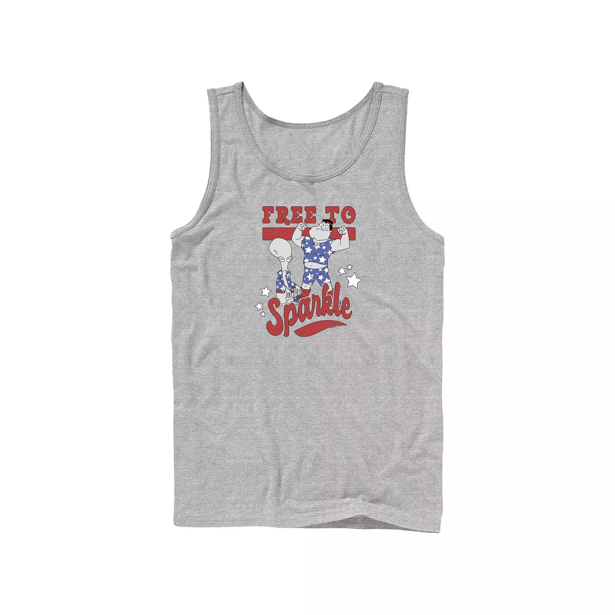 Men's American Dad Free To Sparkle Graphic Tank,  Product Image