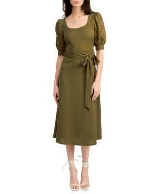 En Saison Womens Lennox Mixed Media Midi Dress Product Image